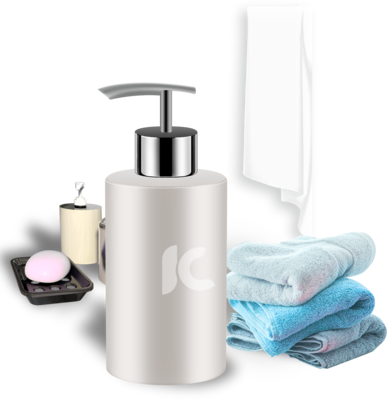 新品上市 | 清新蓝绿，悦享沐浴时光——天然植萃沐浴露促销海报